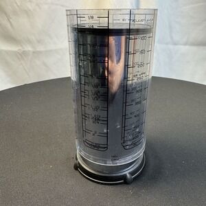KitchenArt Adjust-A-Cup 2 Cup Adjustable Measuring Cup Black Clear Plastic
